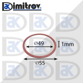 Дифтунга Ø 49 х Ø 55 х 1 mm медна